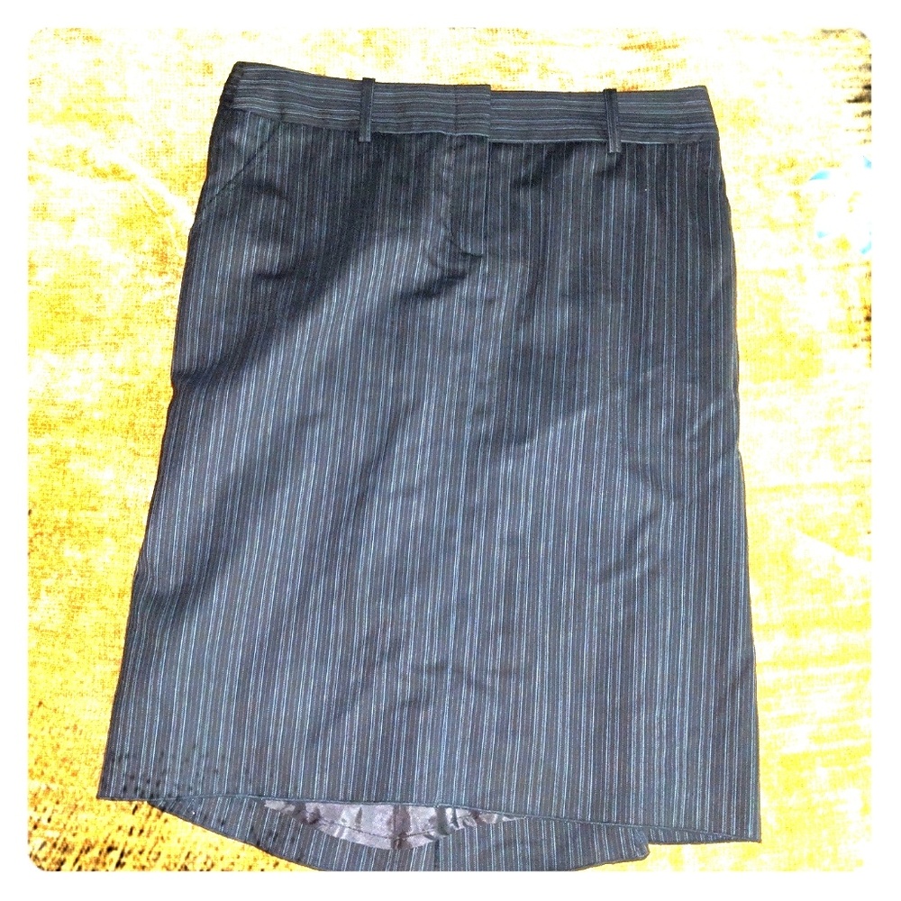 BCBGMaxAzria Pinstripe Joey Pencil Skirt 6